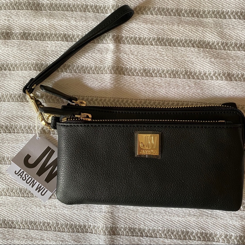 NWT Jason Wu Leather Double Zip Wallet